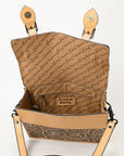 American Darling Adbgz816 Briefcase Hand Tooled Genuine Leather Women Bag Western Handbag Purse