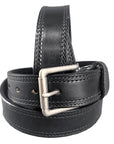 HILASON Western Heavy Duty Genuine Leather Mens Belt Black