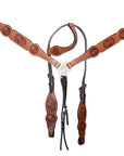 COMFYTACK Western Horse Headstall Breast Collar Tack Genuine American Leather