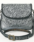 American Darling Small Crossbody Hand Tooled Genuine Leather women bag western handbag purse
