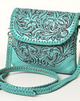 American Darling Small Crossbody Hand Tooled Genuine Leather women bag western handbag purse