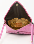 American Darling Envelope Hand Tooled Genuine Leather women bag western handbag purse