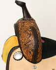 HILASON Western Horse Saddle American Leather Trail Barrel Brown
