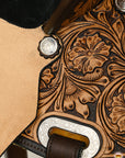 HILASON Western Horse Saddle American Leather Trail Barrel Brown