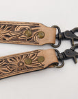 American Darling Hand Tooled Genuine Leather Crossbody Handle Bag Strap