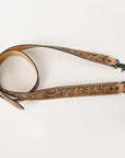 American Darling Hand Tooled Genuine Leather Crossbody Handle Bag Strap