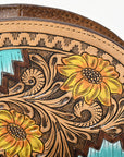 American Darling Hand Tooled Genuine Leather women bag western handbag purse