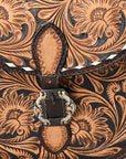 American Darling Adbga529 Small Crossbody Hand Tooled Genuine Leather Women Bag Western Handbag Purse