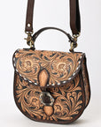 American Darling Adbga529 Small Crossbody Hand Tooled Genuine Leather Women Bag Western Handbag Purse