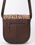 American Darling Adbga530 Small Crossbody Hand Tooled Genuine Leather Women Bag Western Handbag Purse