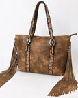 American Darling Adbga533 Tote Hand Tooled Genuine Leather Women Bag Western Handbag Purse
