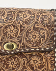 American Darling Adbgz820A Small Crossbody Hand Tooled Genuine Leather Women Bag Western Handbag Purse