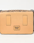 American Darling Adbgz820A Small Crossbody Hand Tooled Genuine Leather Women Bag Western Handbag Purse
