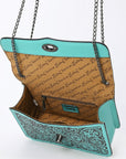 American Darling Crossbody Hand Tooled Genuine Leather women bag western handbag purse