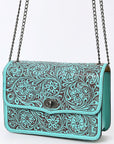 American Darling Crossbody Hand Tooled Genuine Leather women bag western handbag purse