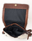 OHLAY OHG134 Cross Body Hand Tooled Hair-On Genuine Leather women bag western handbag purse