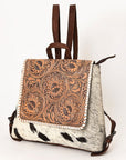 OHLAY OHG134 Cross Body Hand Tooled Hair-On Genuine Leather women bag western handbag purse