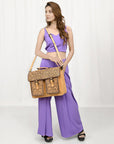 ADBGZ824 American Darling BRIEFCASE Hand Tooled Genuine Leather women bag western handbag purse