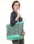 American Darling Tote Hand Tooled Genuine Leather women bag western handbag purse