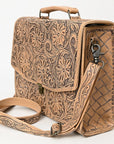 American Darling BRIEFCASE Hand Tooled Genuine Leather women bag western handbag purse