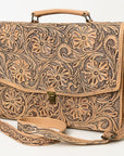 American Darling BRIEFCASE Hand Tooled Genuine Leather women bag western handbag purse