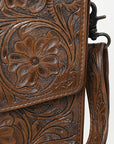 American Darling BRIEFCASE Hand Tooled Genuine Leather women bag western handbag purse