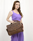 American Darling BRIEFCASE Hand Tooled Genuine Leather women bag western handbag purse
