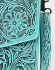 American Darling BRIEFCASE Hand Tooled Genuine Leather women bag western handbag purse