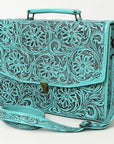 American Darling BRIEFCASE Hand Tooled Genuine Leather women bag western handbag purse