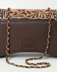 American Darling Crossbody Beautifully Hand Tooled Hair-On Genuine Leather women bag western handbag purse |