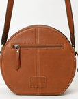 American Darling Adbga538 Canteen Hand Tooled Genuine Leather Women Bag Western Handbag Purse