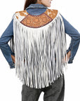 American Darling ADJW111 Genuine Leather Jewelry Necklace with Concho