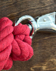 10 ft Hilason Riding Horse Cotton Lead With Snap Rope Red & Black