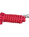 10 ft Hilason Riding Horse Cotton Lead With Snap Rope Red & Black