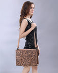 American Darling Tote Hand Tooled Genuine Leather women bag western handbag purse