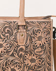 American Darling Tote Hand Tooled Genuine Leather women bag western handbag purse