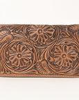 OHLAY WALLET Hand Tooled Genuine Leather women bag western handbag purse