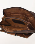 OHLAY WALLET Hand Tooled Genuine Leather women bag western handbag purse