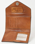 OHLAY WALLET Hand Tooled Genuine Leather women bag western handbag purse