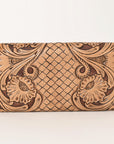 OHLAY WALLET Hand Tooled Genuine Leather women bag western handbag purse