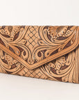 OHLAY WALLET Hand Tooled Genuine Leather women bag western handbag purse