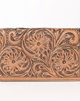 OHLAY WALLET Hand Tooled Genuine Leather women bag western handbag purse
