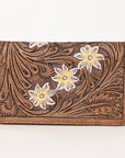 OHLAY WALLET Hand Tooled Genuine Leather women bag western handbag purse