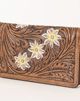 OHLAY WALLET Hand Tooled Genuine Leather women bag western handbag purse