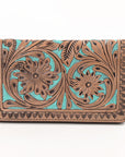 OHLAY WALLET Hand Tooled Genuine Leather women bag western handbag purse