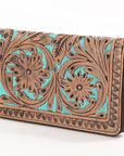 OHLAY WALLET Hand Tooled Genuine Leather women bag western handbag purse