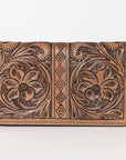 OHLAY WALLET Hand Tooled Genuine Leather women bag western handbag purse