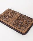 OHLAY WALLET Hand Tooled Genuine Leather women bag western handbag purse