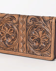 OHLAY WALLET Hand Tooled Genuine Leather women bag western handbag purse