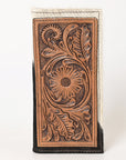 OHLAY WALLET Hand Tooled Hair-on Genuine Leather women bag western handbag purse